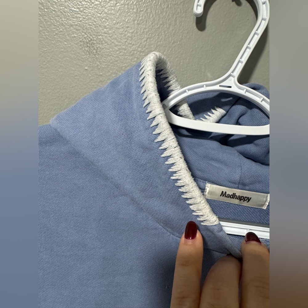 Madhappy Pastels French Terry Hoodie In Frost Size XL - Picture 3 of 8